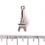 Eiffel Tower Rhinestone Pendant Charm, 25x8mm, Pack of 3pcs