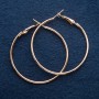 Ring Earrings, 5cm Diameter, Gold