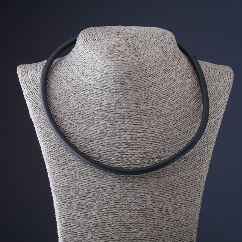 Gray Rubber Cord, Diameter 6mm +/-, Length 50cm+