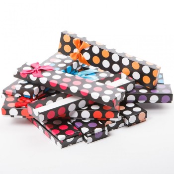 Clearance! Gift Box for Jewelry 7-3 21 / 4,5 / 2, 12 pcs. (yellow spots on the foam inside)