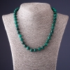 Malachite Necklace (Pressed), diameter 10mm, length 45cm
