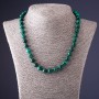 Malachite Necklace (Pressed), diameter 10mm, length 45cm