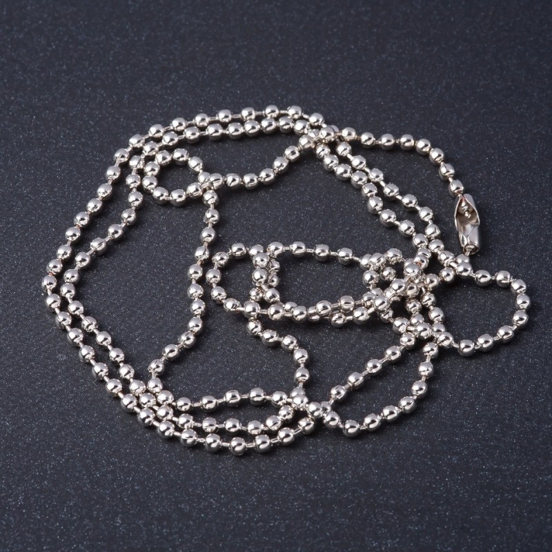 Price per Pack /10pcs. Ball Chain for Jewelry, Length 60cm, Diameter 2.5mm