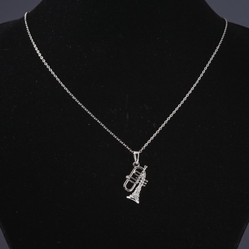 Tube Pendant on Chain, Chain Length 55cm, Pendant Length 3cm