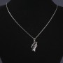 Tube Pendant on Chain, Chain Length 55cm, Pendant Length 3cm