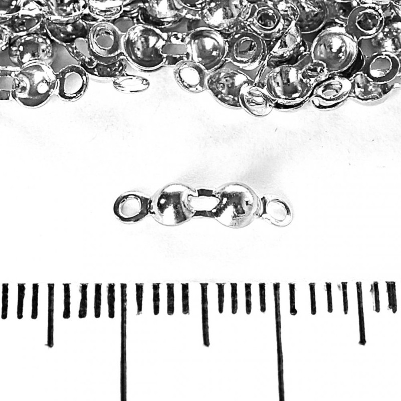 Clamshell Crimps for Beads, Pack of 140, 10g