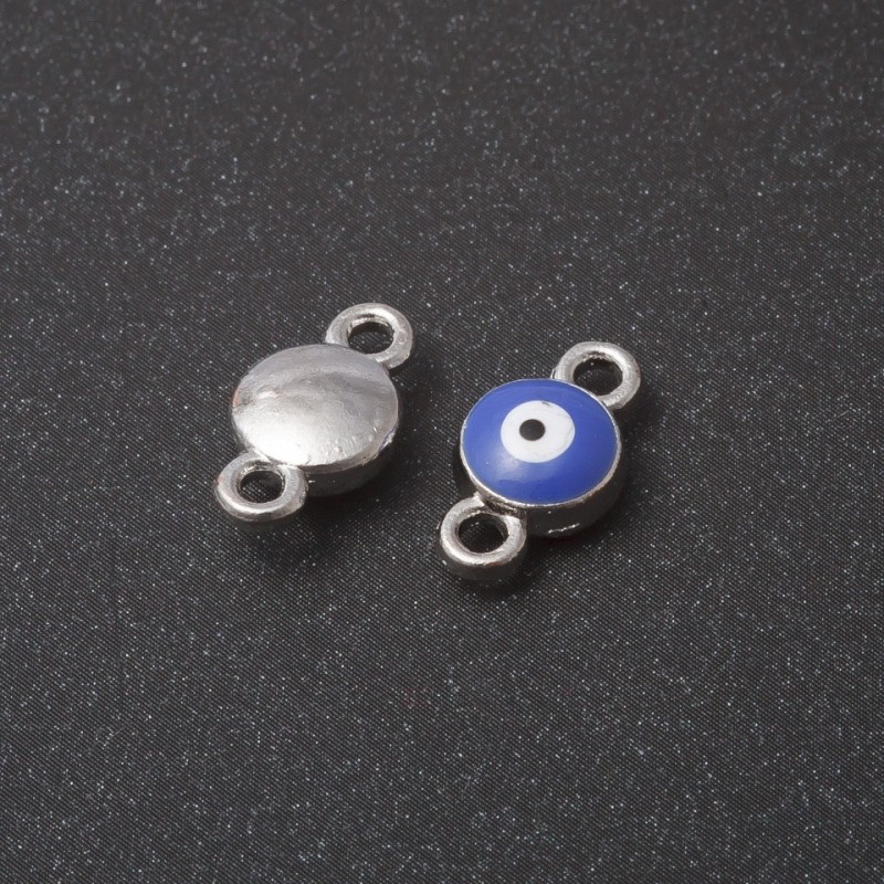 Findings Round "Eye" Connector Pendant 1.5cm pack of 10
