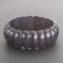 Aventurine Bracelet "Blue Sand Night of Cairo" on Elastic, Rectangular Link 2.5x1cm