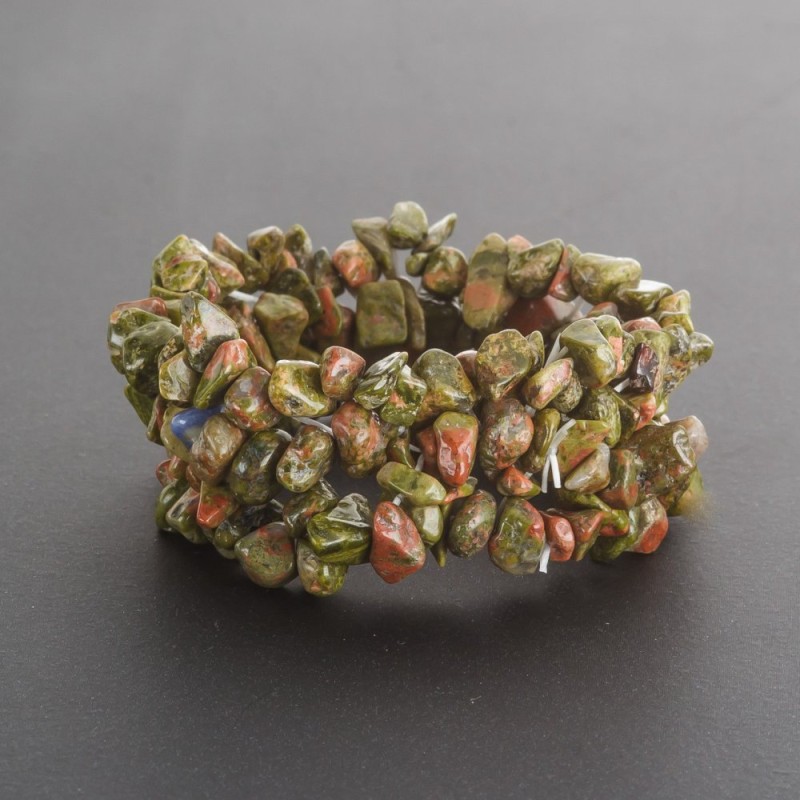 Heliotrope Bracelet "Stone Chips" on Elastic