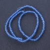 Czech Crystal Beads, Clear Cornflower Blue, Length 37cm, Diameter 3-4mm