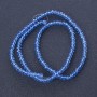 Czech Crystal Beads, Clear Cornflower Blue, Length 37cm, Diameter 3-4mm