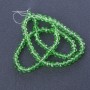 Czech Crystal Beads, Clear Light Green, Length 40cm, Diameter 6mm