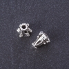 Findings End Cap, metal color "silver" L 10mm, pack 20g +/- 24pcs