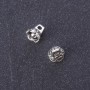 Findings Bell Pendant silver metal color L 8mm pack 20g +/-47pcs