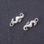Findings Seahorse Pendant silver metal color, length 16mm pack 20g +/-24pcs