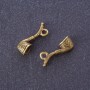 Tube Pendant Charm, Bronze Metal Color, 2x0.6cm, Pack of 12pcs