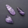 Natural Amethyst Stone Pendant, Length 5cm (+/-), Assorted