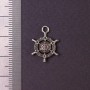 Greek Ship's Wheel Pendant Finding, 19x14mm, Pack 20g +25pcs