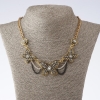 Necklace on Chain "Butterflies", length 45-50 cm, metal color "gold"