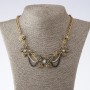 Necklace on Chain "Butterflies", length 45-50 cm, metal color "gold"