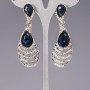 Crystal Chandelier Earrings "Feather"