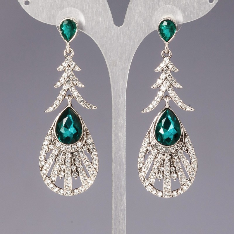 Crystal Chandelier Earrings "Gilded Age"