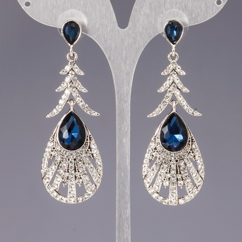 Crystal Chandelier Earrings "Gilded Age"