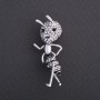 Sale! "Brave Ant" Brooch, 4x2 cm, "Silver" Color Metal