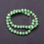 Cat's Eye Beads on Thread Light Green 8mm Diameter, 37cm Length