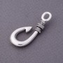 Silver-Tone Hook Finding, 4.5x1.5cm