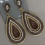 Long Evening Earrings, Length 7.5 cm