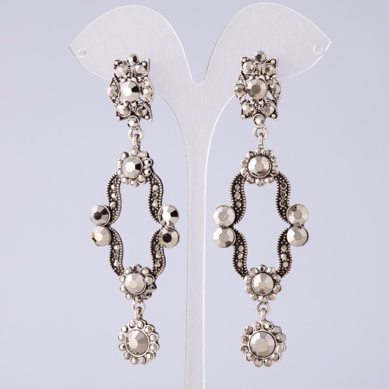 Long Evening Earrings, length 9 cm