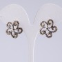 Earrings in “Drop Silver” Style, Diameter 2cm