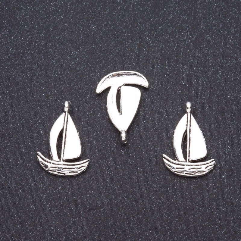 Finding Charm Little Boat 1.9x1.3cm, 20g Pack +/- 28 pcs