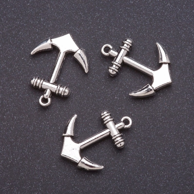Anchor Pendant Finding, 25x20mm, Pack 20g +/-7pcs