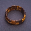 Tiger's Eye Elastic Bracelet, Rectangular Link 2.5x1.2cm
