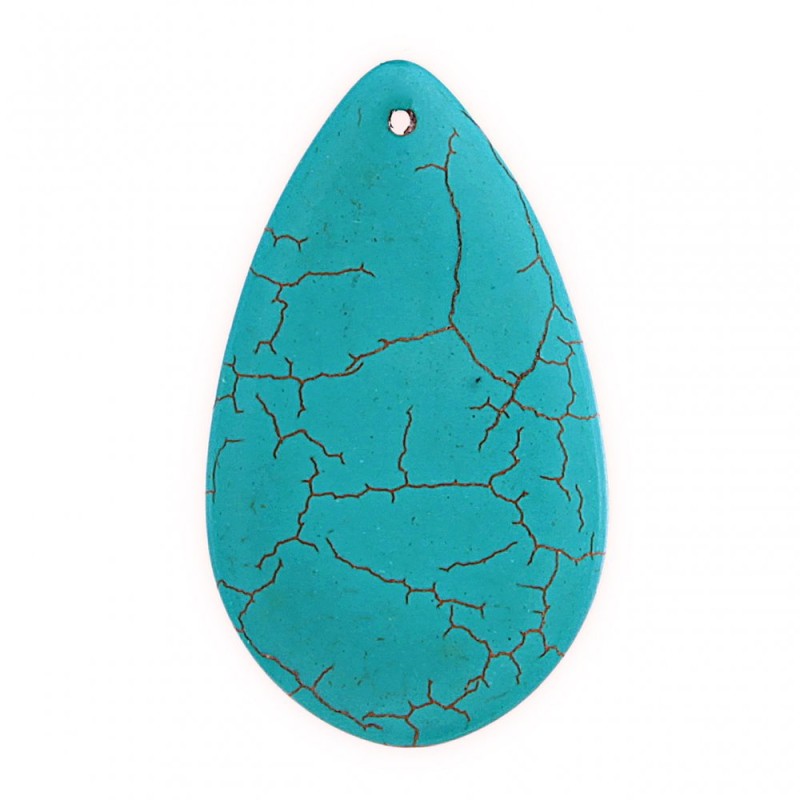 (4.8/3cm) Pendant "Turquoise" (Pressed)