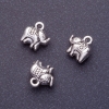 Elephant Pendant, 11mm, Hole 1.5mm, Silver Color, Pack of 20g (+/-11 pcs)