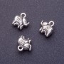 Elephant Pendant, 11mm, Hole 1.5mm, Silver Color, Pack of 20g (+/-11 pcs)