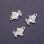 Fish Pendant, 16mm, Hole 1.5mm, Silver Color, Pack of 20g (+/-22 pcs)