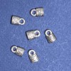 Padlock Pendant Finding, Length 10mm, Hole 1-3mm, Silver Color, Pack 20g +/-17pcs
