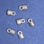 Padlock Pendant Finding, Length 10mm, Hole 1-3mm, Silver Color, Pack 20g +/-17pcs