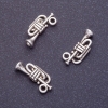 Tube Pendant, 17x8mm, Hole 1.5mm, Silver Color, Pack of 20g (+/-27 pcs)