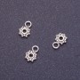 Findings Bail, length 9mm d1-6mm d2-1.5mm d3mm color silver pack of 20g +-104pcs