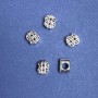 Pandora Dollar Insert Bead, 10x12mm, 5mm Hole, 20g Pack (+/-6 pcs)