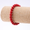 Coral (Pressed) Bracelet on Elastic Band, diameter 8mm, length 18cm