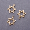 Finding Pendant Star of David L3mm, diameter 18mm bronze metal pack 20g +/-11pcs