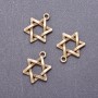 Finding Pendant Star of David L3mm, diameter 18mm bronze metal pack 20g +/-11pcs