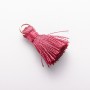 Craft Tassel Blank Mini with Ring "Silk" Marsala Color, 2cm Length, 5mm Diameter, Price per Piece