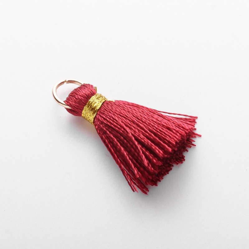 Craft Tassel Blank Mini with Ring "Silk" L cm, 5mm Diameter, Price per Piece